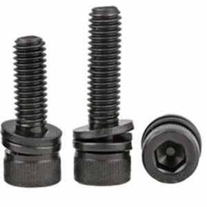 China DIN912 12.9 Grade Allen Key Hex Bolts Black Combined With Washer And Nut on sale