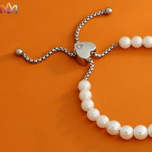 57MM Adjustable Bolo Pearl Bracelet For Women