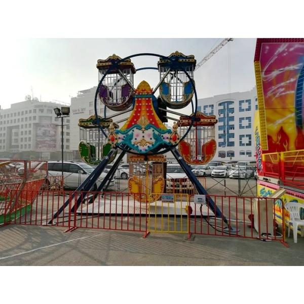 Miniature Amusement Park Ferris Wheel With Vibrant Colors Decoration