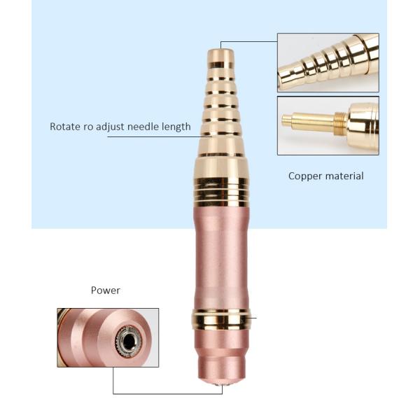 10V Gold Rotary Makeup Tattoo Machine / Semi Permanent Makeup Pen For Eyebrow And Lip