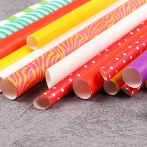 Convenient Lightweight Baby Shower Paper Straws BPA Free Compostable