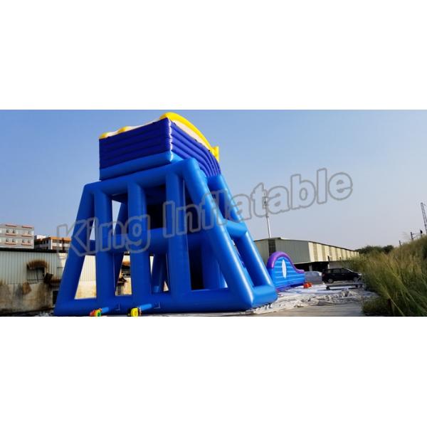 Crazing Fun Inflatable Fly Water Slide For Adults Blue And Yellow Color