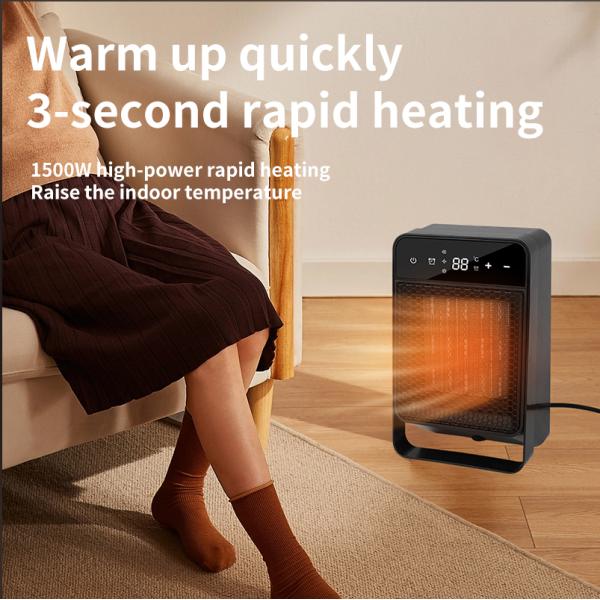 Winter Home Portable Electric Heaters 1100G Fast Heating with Remote LCD Touch Screen