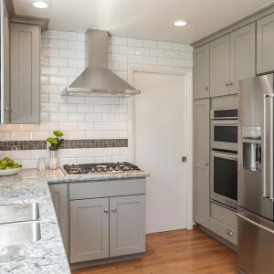 Light Grey Shaker Kitchen Cabinets American Integral Kitchen Lacquer Waterproof