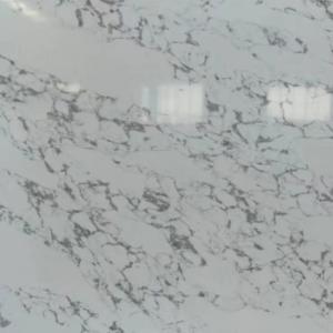 Faux Marble Quartz Countertops 3200x1600mm Quartz Overlay Worktops