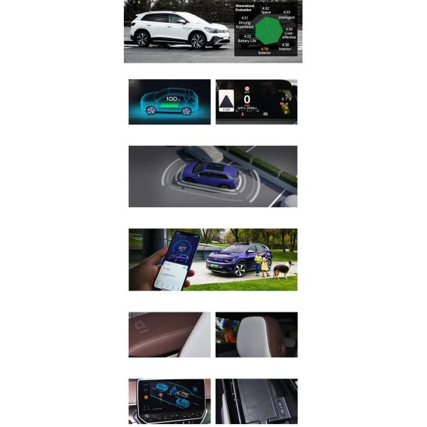 Customized Pure Electric Medium and Large SUV 7 Seats Energy Vehicle VW ID.6X