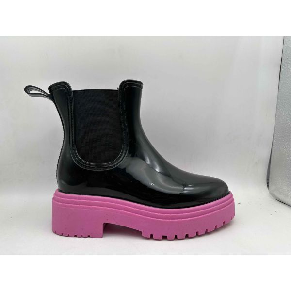 Customized Color Women's Rain Boots PVC Material Ladies Ankle Gardening Wellies