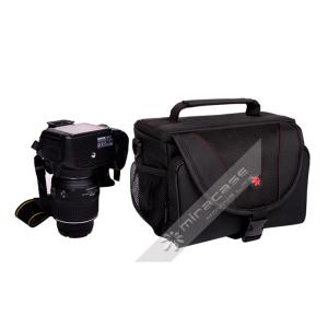 Miracase or OEM Black Nylon Functional Camera Case with Highlight Line