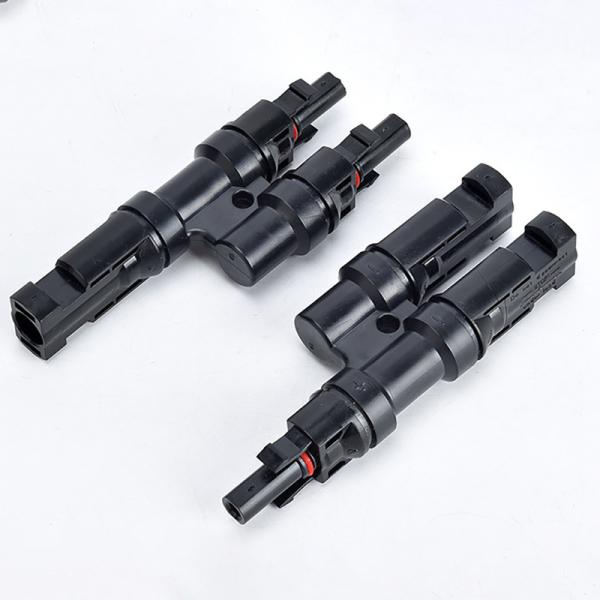 PPO PV-MDY3 ip67 1000v 30a UL94-V0 Solar Photovoltaic T-Connector