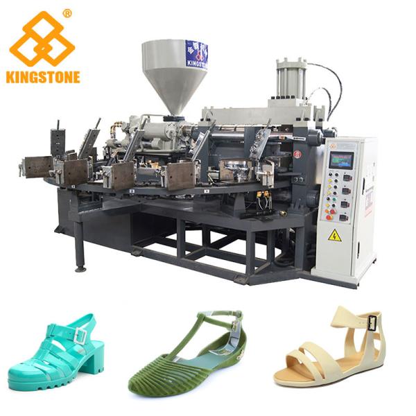 Buy Vertical Screw PVC Foam Injection Molding Machine , Plastic Chappal Making Machine  at wholesale prices