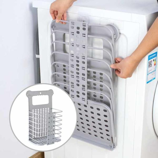 Buy Hollow Practical Collapsible Laundry Hamper Sonsill Wall Mounted Durable at wholesale prices