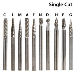 Round 3*3 Solid Carbide Burr Set 20PCS 0.118 Inch Shank Tungsten Rotary Files