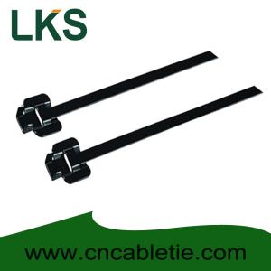 Quality LKS-150M PPA Coated Releasable Stainless Steel Cable Ties for sale