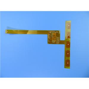 Quality Dual Layer Flexible PCB Built on Polyimide With Immersion Gold and Yellow Mask for sale