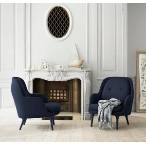 Ro Lounge Velvet Chair hotel lobby armchair fabric leather chair