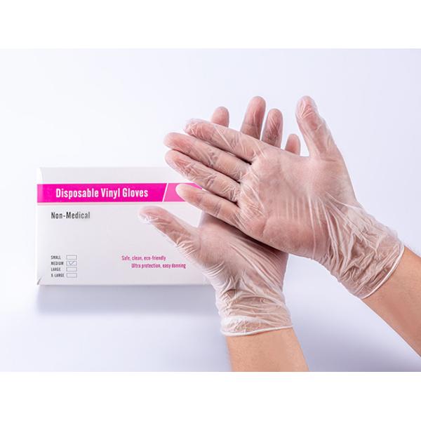 Buy Disposable Transparent Plastic Food Grade Vinyl Food Gloves Household at wholesale prices