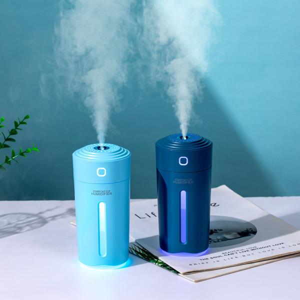 USB Powered Portable Mini Aroma Diffuser with Light and Low Noise Air Humidification