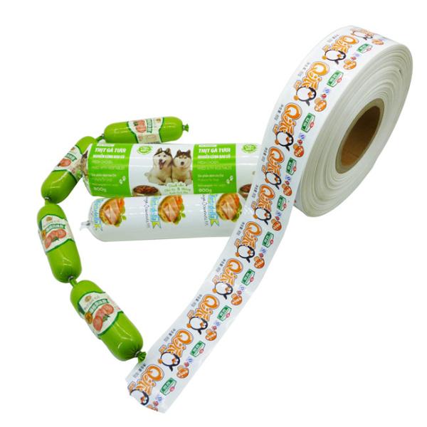 Sausage Plastic Casings Flexography Printing Low-cost Wholesale Food Grade Casings Custom Logo