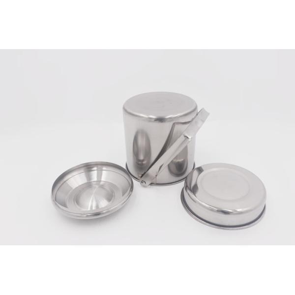 1L Portable Hiking Survival Stainless Steel Lunch Box For Students