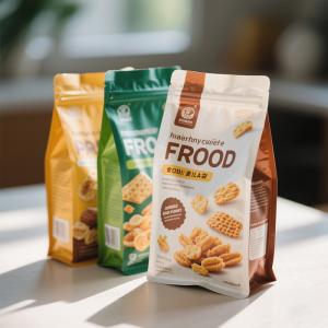 Quality Custom Printed Stand-Up Composite Bags - Full CMYK &amp; Soft Touch Finish for sale