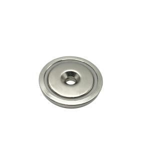 China ODM N52 Neodymium Round Cup Magnets Disc Shape Nickel Coating on sale