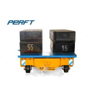 industrial battery powered trackless transfer cart on cement