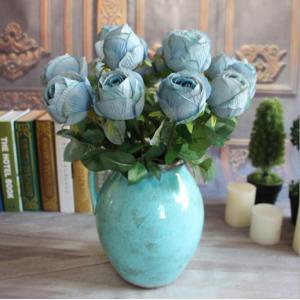 China UVG FLRS50 Preserved Flower Wedding Gifts for guests Artificial Blue Rose Flower on sale
