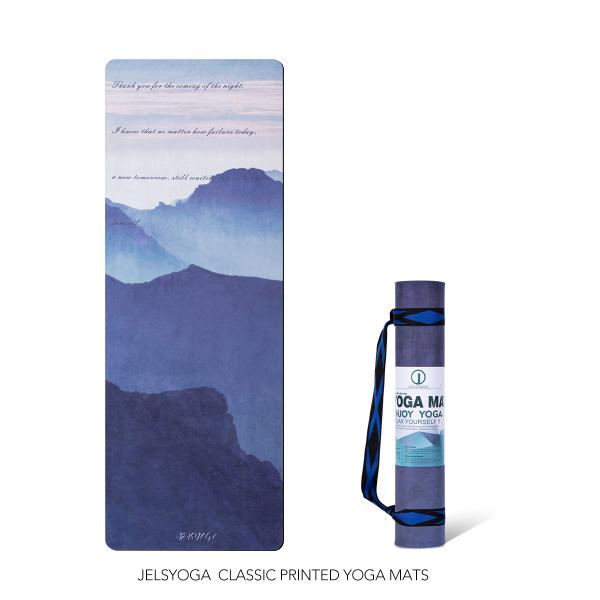 Buy Eco Friendly Printed Suede Yoga Mat , Extra Thick Non Slip Lightweight Fitness Mat at wholesale prices