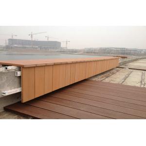 Quality Polishing Engineered WPC Deck Flooring , Waterproof WPC Railing Construction for sale