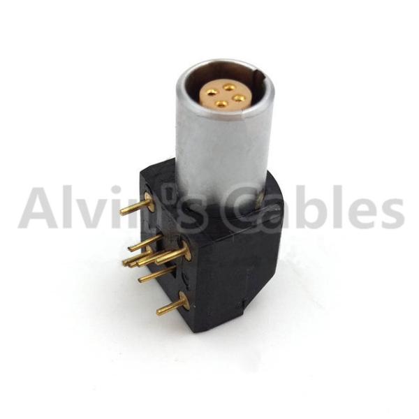 EPG.0B.304.HLN Printed Circuit Board 90 Degree Grip LEMO PCB Connector 4-Pole