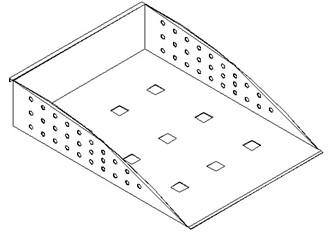 Buy suspended metal notepaper holder for partition,#F9 at wholesale prices