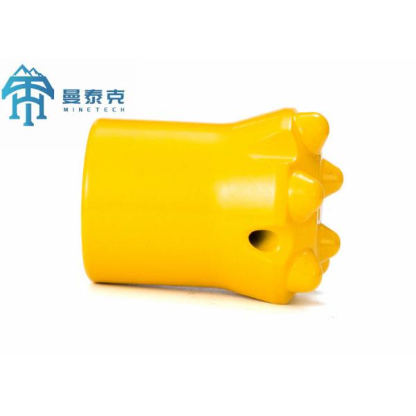 36mm 11 Degree Tapered Button Bit with 1 Flushing Hole and Yellow Plastic Box