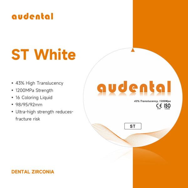 Flexural Strength Multilayer Zirconia Blocks 43% Translucency For Dental