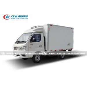 China Foton Mini 2 Ton Refeigerated Truck Fresh Vegetable And Meat Cooler Truck on sale