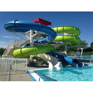OEM Outdoor Children Play Park Amusement Pool Guangzhou Fiberglass Water Slide