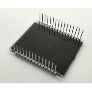Small Size VA LCD Display with 3 Line 4 Digits Black Segment Screen and 6 O