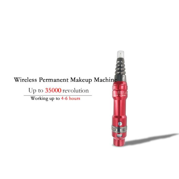 Red Permanent Makeup Tattoo Kit Electric Wireless Rechargeable Permanent Makeup