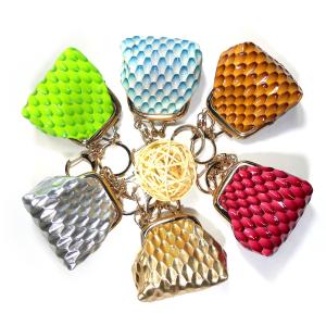 China PU Leather Mini Purse Keychain on sale