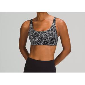 Padded Sports Bra With Adjustable Band And Straps Push Up Elasticity