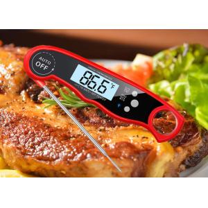 Steak Instant Read Thermometer Oldable Probe Power Saving With Backlight
