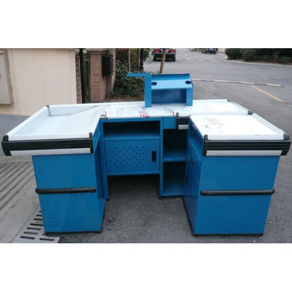 Buy Durable Stainless Steel Retail Store Checkout Counters Without Belt at wholesale prices