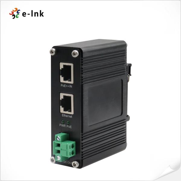 Buy Industrial PoE++ Splitter 12VDC 802.3bt Gigabit 100m IP40 DIN Rail at wholesale prices