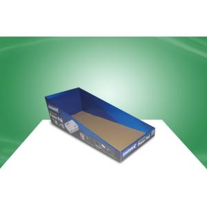 Blue Cardboard PDQ Trays Promoting Power Pad With Easy - Assembly Design