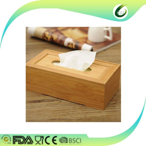 awesomes natural rustic bamboo tissue box case holder