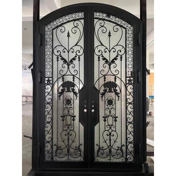 Arch Garden Steel Doors , New Design Villa Wrought Iron Gate