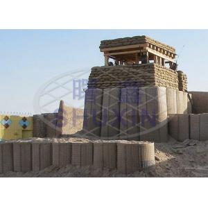 China Hot Galvanized Welded 4mm Hesco Barricades Boxes With Geotextile on sale