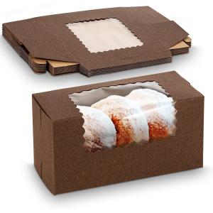 Hand Length Handle Bump Process Cake Box for Western Snacks and Bakery Packaging