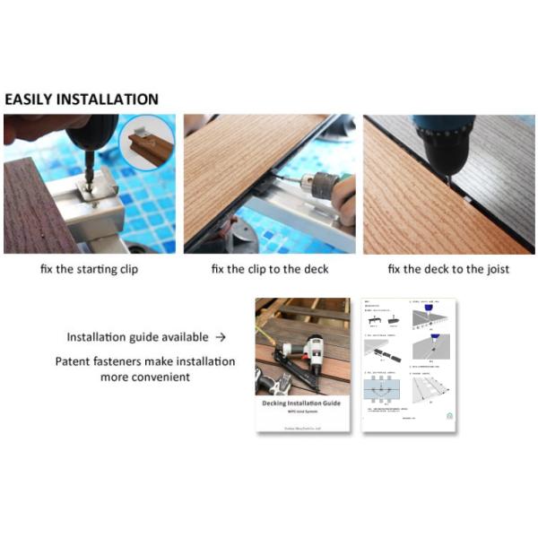 Fine Wood Grains PVC Composite Decking Modern Design for Outdoor Durable Luxury Floor