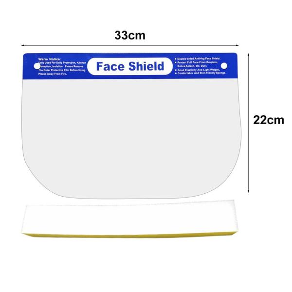 Environmental Protection Clear Plastic Face Shield High Definition Harmless