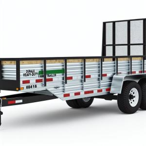 Transportation 7C Agricultural Farm Trailers for Ranchers Suspension Half